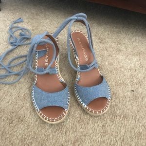 Espadrilles wedges sandals